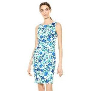 Calvin Klein Melodie Knit Scuba Dress Blue - 6